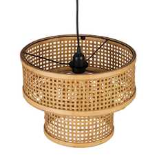 LÁMPARA TECHO NATURAL BAMBÚ ILUMINACIÓN 34 X 34 X 26,50 CM LÁMPARA TECHO NATURAL BAMBÚ ILUMINACIÓN 34 X 34 X 26,50 CM