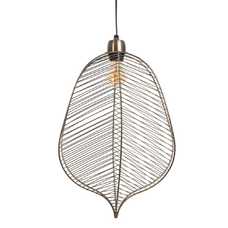 LÁMPARA TECHO ORO VIEJO METAL 31 X 16 X 47 CM