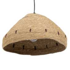 LÁMPARA TECHO FIBRA NATURAL ILUMINACIÓN 32 X 32 X 18 CM LÁMPARA TECHO FIBRA NATURAL ILUMINACIÓN 32 X 32 X 18 CM