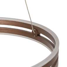 LÁMPARA TECHO COBRE METAL / CRISTAL 60 X 60 X 9 CM