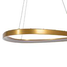 LÁMPARA TECHO ORO METAL / CRISTAL 62 X 62 X 4 CM