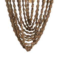 LÁMPARA TECHO CUENTAS NATURAL 39 X 39 X 71 CM LÁMPARA TECHO CUENTAS NATURAL 39 X 39 X 71 CM