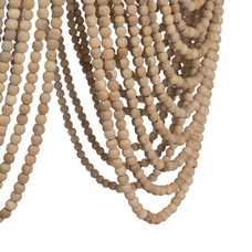 LÁMPARA TECHO CUENTAS NATURAL 47 X 47 X 61 CM LÁMPARA TECHO CUENTAS NATURAL 47 X 47 X 61 CM