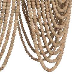 LÁMPARA TECHO CUENTAS NATURAL 47 X 47 X 61 CM