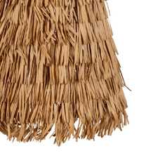 LÁMPARA TECHO FIBRA NATURAL ILUMINACIÓN 30 X 30 X 40 CM LÁMPARA TECHO FIBRA NATURAL ILUMINACIÓN 30 X 30 X 40 CM