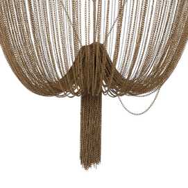 LÁMPARA TECHO ORO METAL 70 X 70 X 100 CM