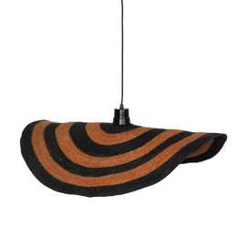LAMPARA TECHO NARANJA-NEGRO 75 X 75 X 7 CM