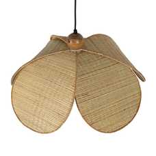 LÁMPARA TECHO FIBRA NATURAL ILUMINACIÓN 60 X 60 X 30 CM LÁMPARA TECHO FIBRA NATURAL ILUMINACIÓN 60 X 60 X 30 CM