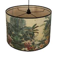 LÁMPARA TECHO PAISAJE BAMBÚ 55 X 55 X 42 CM