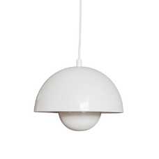 LÁMPARA TECHO BLANCO METAL 30 X 30 X 22 CM