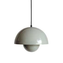 LÁMPARA TECHO VERDE CLARO METAL 30 X 30 X 22 CM