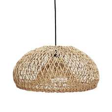 LÁMPARA TECHO NATURAL CUERDA DE PAPEL 45 X 45 X 22 CM LÁMPARA TECHO NATURAL CUERDA DE PAPEL 45 X 45 X 22 CM