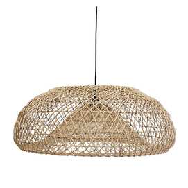 LÁMPARA TECHO NATURAL CUERDA DE PAPEL 81 X 81 X 32 CM
