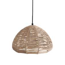 LÁMPARA TECHO NATURAL CUERDA DE PAPEL 33 X 33 X 21,50 CM LÁMPARA TECHO NATURAL CUERDA DE PAPEL 33 X 33 X 21,50 CM