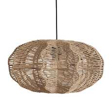 LÁMPARA TECHO NATURAL CUERDA DE PAPEL 50 X 40 X 25 CM LÁMPARA TECHO NATURAL CUERDA DE PAPEL 50 X 40 X 25 CM