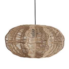 LÁMPARA TECHO NATURAL CUERDA DE PAPEL 50 X 40 X 25 CM