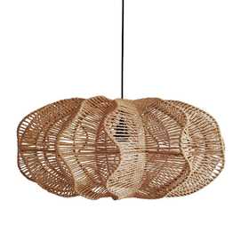 LÁMPARA TECHO NATURAL CUERDA DE PAPEL 69 X 56 X 30,50 CM