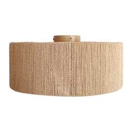 PLAFÓN NATURAL CUERDA DE PAPEL 40 X 40 X 17 CM