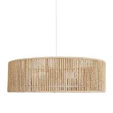 LÁMPARA TECHO NATURAL CUERDA DE PAPEL 52 X 52 X 15,50 CM LÁMPARA TECHO NATURAL CUERDA DE PAPEL 52 X 52 X 15,50 CM