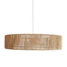 LÁMPARA TECHO NATURAL CUERDA DE PAPEL 72 X 72 X 15,50 CM