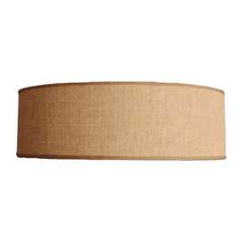 PLAFÓN NATURAL METAL / LINO 50 X 50 X 15 CM