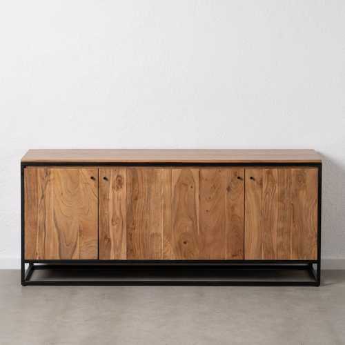APARADOR NATURAL MADERA-METAL SALÓN 175 X 45 X 75 CM