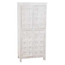 ARMARIO BLANCO MADERA DE MANGO 93 X 45 X 192 CM