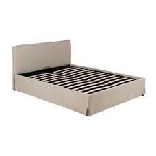 CAMA CANAPÉ BEIGE TEJIDO DORMITORIO 166 X 215 X 96 CM