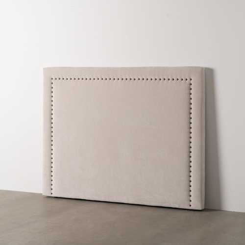 CABECERO CREMA TEJIDO DORMITORIO 165 X 7 X 125 CM