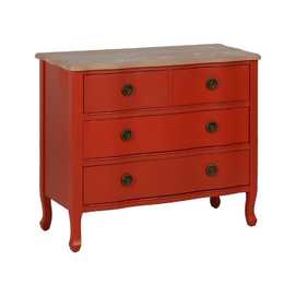 CÓMODA TERRACOTA MADERA 93 X 38 X 78 CM