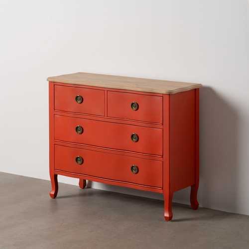 CÓMODA TERRACOTA MADERA 93 X 38 X 78 CM