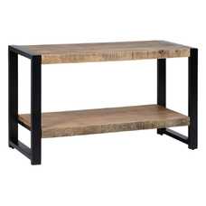 MUEBLE AUXILIAR NATURAL-NEGRO 100 X 40 X 60 CM