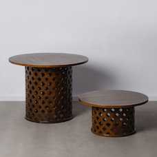 MESA COMEDOR NATURAL 100 X 100 X 76 CM