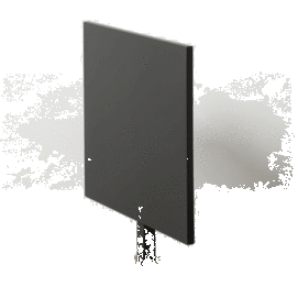 MESA AUXILIAR PLEGABLE ANTRACITA ACERO 70 X 70 X 74 CM