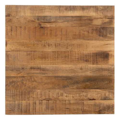 TABLERO MESA NATURAL MADERA DE MANGO 80 X 80 X 3 CM
