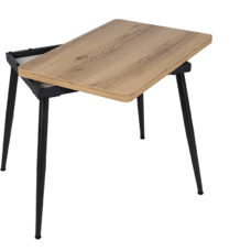 MESA EXTENSIBLE NATURAL METAL-MADERA PAX 90 X 60 X 75 CM MESA EXTENSIBLE NATURAL METAL-MADERA PAX 90 X 60 X 75 CM