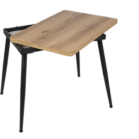 MESA EXTENSIBLE NATURAL METAL-MADERA PAX 90 X 60 X 75 CM