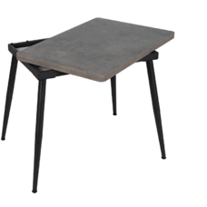 MESA EXTENSIBLE GRIS METAL-MADERA PAX 90 X 60 X 75 CM MESA EXTENSIBLE GRIS METAL-MADERA PAX 90 X 60 X 75 CM