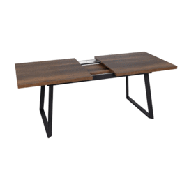 MESA EXTENSIBLE MARRÓN METAL-MADERA PAX 170 X 90 X 75 CM