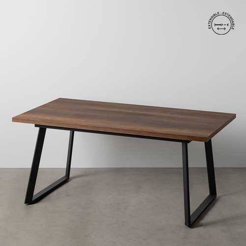 MESA EXTENSIBLE MARRÓN METAL-MADERA PAX 170 X 90 X 75 CM