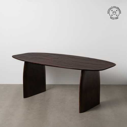 MESA COMEDOR MARRÓN MADERA DE MANGO 200 X 100 X 76 CM