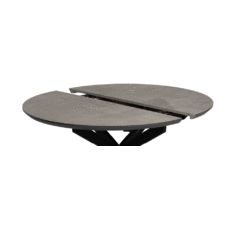 MESA EXTENSIBLE GRIS-NEGRO DM-METAL 120 X 120 X 76 CM MESA EXTENSIBLE GRIS-NEGRO DM-METAL 120 X 120 X 76 CM