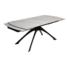 MESA EXTENSIBLE MARMOLADA BEIGE-NEGRO 180 X 90 X 76 CM MESA EXTENSIBLE MARMOLADA BEIGE-NEGRO 180 X 90 X 76 CM