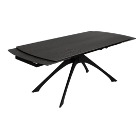 MESA EXTENSIBLE GRIS OSCURO 180 X 90 X 76 CM