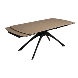 MESA EXTENSIBLE NATURAL-NEGRO 180 X 90 X 76 CM
