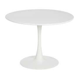 MESA BLANCO METAL 100 X 100 X 74 CM