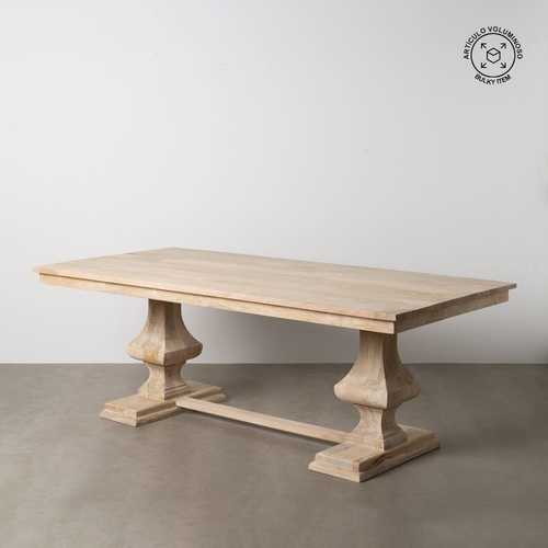 MESA COMEDOR BLANCO ROZADO 210 X 100 X 76 CM