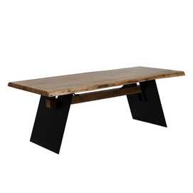 MESA COMEDOR MADERA-METAL SALÓN 220 X 100 X 77 CM