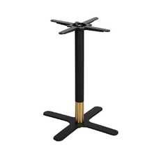 PATAS PARA MESA NEGRO-ORO HIERRO SALÓN 45 X 45 X 72 CM