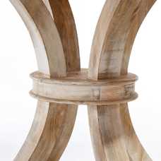 MESA COMEDOR REDONDA BLANCO DECAPÉ 150 X 150 X 76 CM MESA COMEDOR REDONDA BLANCO DECAPÉ 150 X 150 X 76 CM